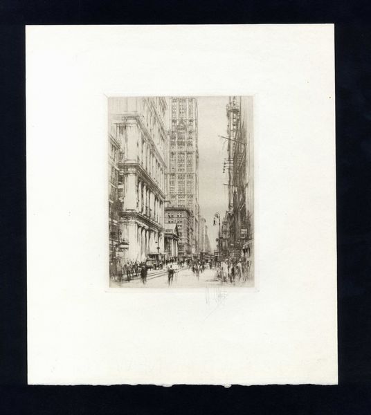 William Walcott : New York City, Wall Street  - Asta Opere su carta. Stampe, disegni, foto d'epoca - Associazione Nazionale - Case d'Asta italiane