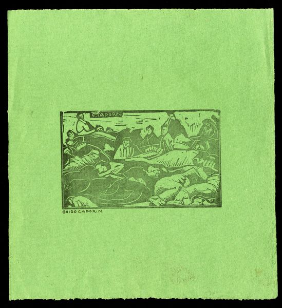 GUIDO CADORIN : set di 3 xilografie con vari soggetti, 1917 ca 1) Caseggiati nel paese 2) Panorama di Venezia 3) Persoanggi  - Asta Opere su carta. Stampe, disegni, foto d'epoca - Associazione Nazionale - Case d'Asta italiane