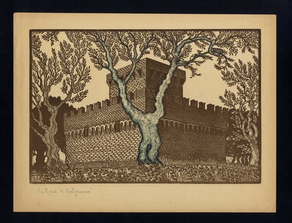 Bruno Marsili (Bruno da Osimo) : La Rocca di Bolignano - Ancona  - Asta Opere su carta. Stampe, disegni, foto d'epoca - Associazione Nazionale - Case d'Asta italiane