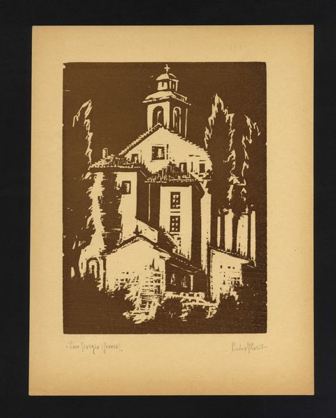 Pietro Florit : S. Giorgio a Genova  - Asta Opere su carta. Stampe, disegni, foto d'epoca - Associazione Nazionale - Case d'Asta italiane