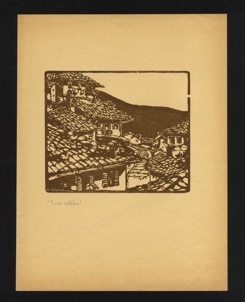 Luigi Ciani : Paese Calabro  - Asta Opere su carta. Stampe, disegni, foto d'epoca - Associazione Nazionale - Case d'Asta italiane