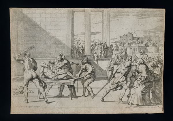 Carlo Maratti : La flagellazione di S. Andrea  - Asta Opere su carta. Stampe, disegni, foto d'epoca - Associazione Nazionale - Case d'Asta italiane