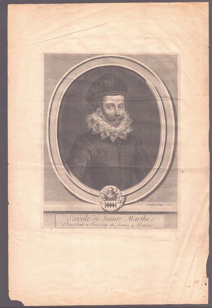 Gérard Edelinck : Scevole de Sainte Marthe president et tresorier de France a Poitiers  - Asta Opere su carta. Stampe, disegni, foto d'epoca - Associazione Nazionale - Case d'Asta italiane