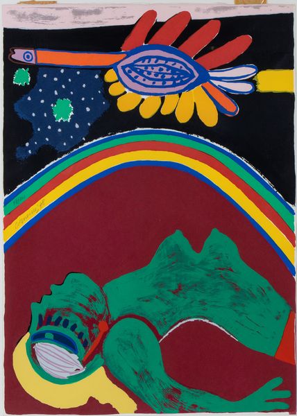 CORNEILLE : Donna e l'uccello  - Asta Opere su carta. Stampe, disegni, foto d'epoca - Associazione Nazionale - Case d'Asta italiane