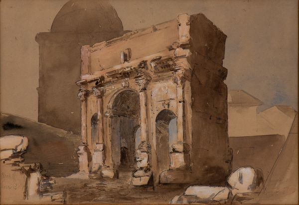 Arco di Settimio Severo  - Asta Opere su carta. Stampe, disegni, foto d'epoca - Associazione Nazionale - Case d'Asta italiane