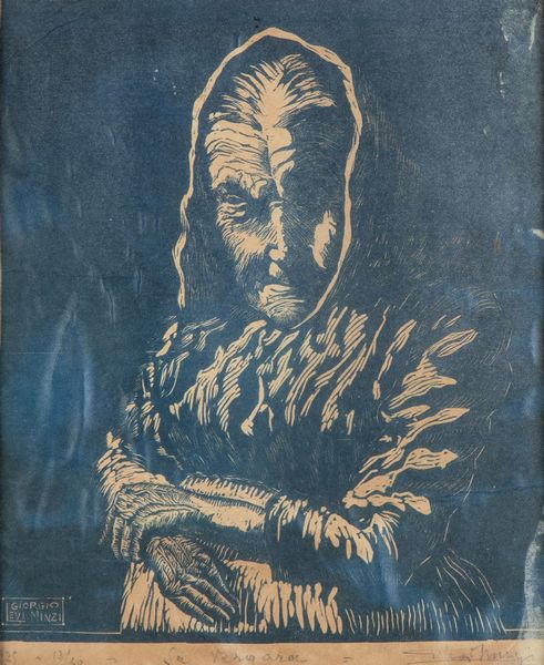 Giorgio Levi Minzi : Le comari - La Vergara  - Asta Opere su carta. Stampe, disegni, foto d'epoca - Associazione Nazionale - Case d'Asta italiane