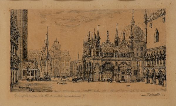 ANTONIO CARBONATI : Ponte di Rialto - Piazza San Marco a Venezia  - Asta Opere su carta. Stampe, disegni, foto d'epoca - Associazione Nazionale - Case d'Asta italiane