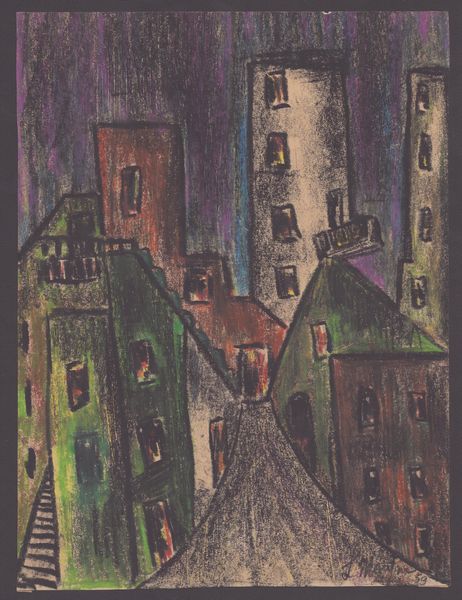 Starda con case  - Asta Opere su carta. Stampe, disegni, foto d'epoca - Associazione Nazionale - Case d'Asta italiane