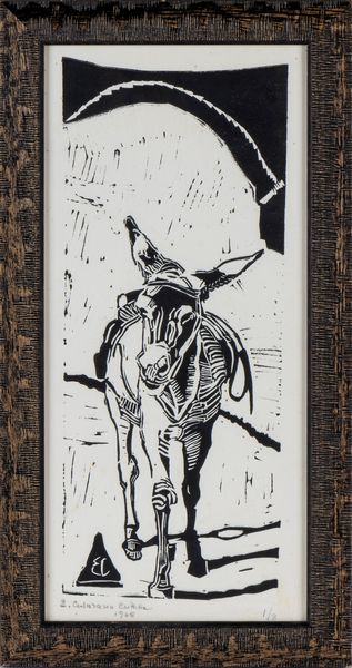 Elda Cuttitta Cesarano : Un asino  - Asta Opere su carta. Stampe, disegni, foto d'epoca - Associazione Nazionale - Case d'Asta italiane