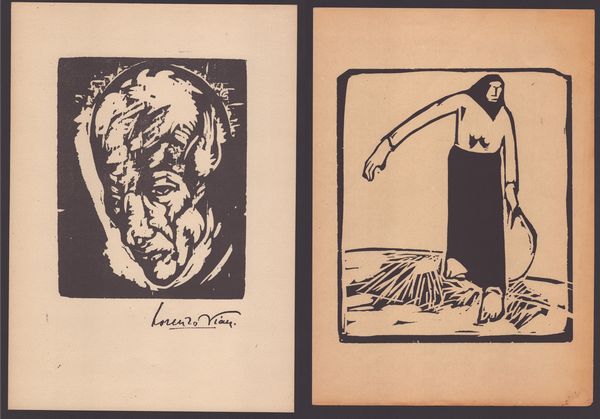 LORENZO VIANIViareggio, 1882 - Lido di Ostia, 1936 : Lotto di due xilografie  - Asta Opere su carta. Stampe, disegni, foto d'epoca - Associazione Nazionale - Case d'Asta italiane