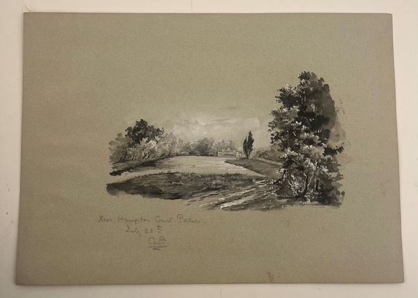 Near Hampton Court Palace  - Asta Opere su carta. Stampe, disegni, foto d'epoca - Associazione Nazionale - Case d'Asta italiane