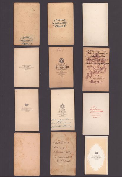 Raccolta di 60 CDV di fotografi italiani  - Asta Opere su carta. Stampe, disegni, foto d'epoca - Associazione Nazionale - Case d'Asta italiane