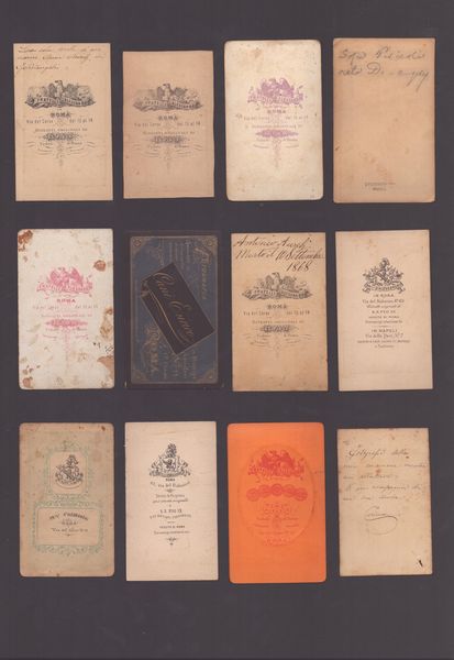 Raccolta di 36 CDV di fotografi romani  - Asta Opere su carta. Stampe, disegni, foto d'epoca - Associazione Nazionale - Case d'Asta italiane