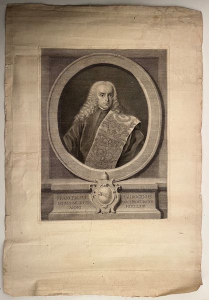 Marco Pitteri : Franciscus Maurocenus eques ac di VI Marci procurator anno MDCCLXIII  - Asta Opere su carta. Stampe, disegni, foto d'epoca - Associazione Nazionale - Case d'Asta italiane