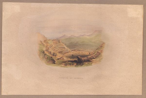 William Henry Bartlett : Approach to Girgenti - Theatre at Segeste  - Asta Opere su carta. Stampe, disegni, foto d'epoca - Associazione Nazionale - Case d'Asta italiane