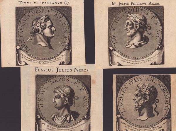 Lotto di 12 ritratti di imperatori romani  - Asta Opere su carta. Stampe, disegni, foto d'epoca - Associazione Nazionale - Case d'Asta italiane