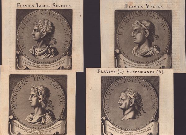 Lotto di 12 ritratti di imperatori romani  - Asta Opere su carta. Stampe, disegni, foto d'epoca - Associazione Nazionale - Case d'Asta italiane