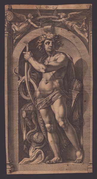 HENDRIK GOLTZIUS : Sol  - Asta Opere su carta. Stampe, disegni, foto d'epoca - Associazione Nazionale - Case d'Asta italiane