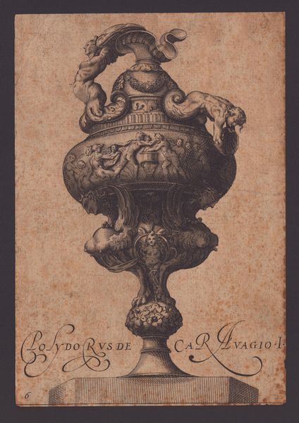 Cherubino Alberti : Coppia di vasi ornamentali  - Asta Opere su carta. Stampe, disegni, foto d'epoca - Associazione Nazionale - Case d'Asta italiane