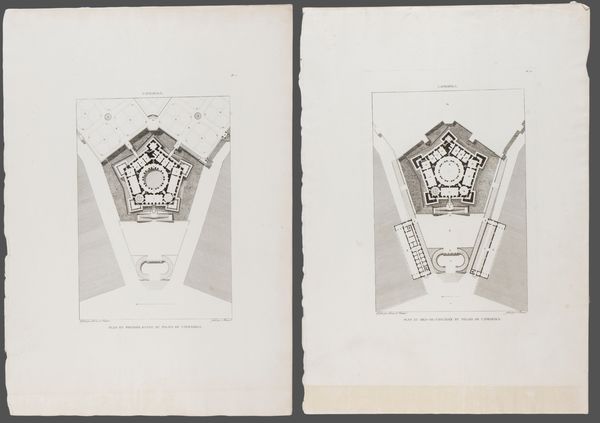 Jacques-Charles Bonnard : Caprarola  - Asta Opere su carta. Stampe, disegni, foto d'epoca - Associazione Nazionale - Case d'Asta italiane