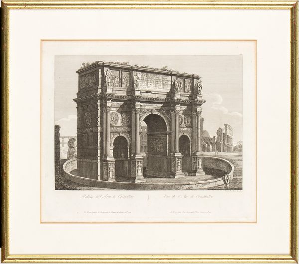 Lotto di 4 incisioni raffiguranti monumenti di Roma  - Asta Opere su carta. Stampe, disegni, foto d'epoca - Associazione Nazionale - Case d'Asta italiane