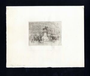 William Walcott - Londra - Charing Cross, La statua di Charles I. 1919