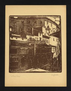 Augusto Zoboli - Sul Ponte Vecchio - Firenze