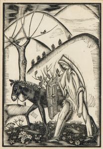 Lorenzo D'Ardia Caracciolo - Uomo con un asino