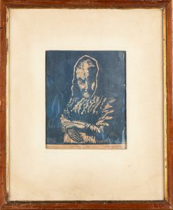 Giorgio Levi Minzi : Le comari - La Vergara  - Asta Opere su carta. Stampe, disegni, foto d'epoca - Associazione Nazionale - Case d'Asta italiane