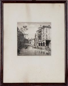 Luigi Olivetti : Venezia - Riviera d'Amalfi  - Asta Opere su carta. Stampe, disegni, foto d'epoca - Associazione Nazionale - Case d'Asta italiane