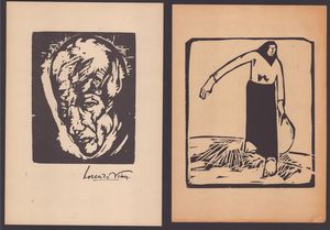 LORENZO VIANIViareggio, 1882 - Lido di Ostia, 1936 - Lotto di due xilografie