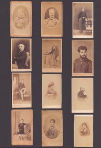 Raccolta di 60 CDV di fotografi italiani  - Asta Opere su carta. Stampe, disegni, foto d'epoca - Associazione Nazionale - Case d'Asta italiane