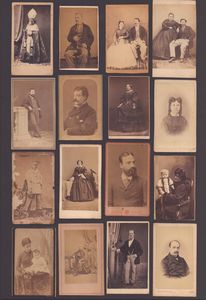 Raccolta di 60 CDV di fotografi italiani  - Asta Opere su carta. Stampe, disegni, foto d'epoca - Associazione Nazionale - Case d'Asta italiane