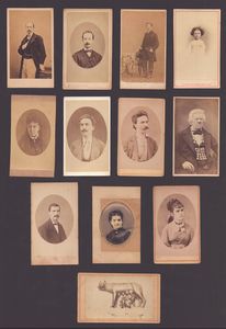Lotto di 28 CDV vari  - Asta Opere su carta. Stampe, disegni, foto d'epoca - Associazione Nazionale - Case d'Asta italiane