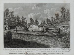 The Suburbs of Naples - Sepolcri su la strada che conduce alla Porta di Pompei  - Asta Opere su carta. Stampe, disegni, foto d'epoca - Associazione Nazionale - Case d'Asta italiane