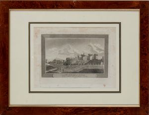 The Suburbs of Naples - Sepolcri su la strada che conduce alla Porta di Pompei  - Asta Opere su carta. Stampe, disegni, foto d'epoca - Associazione Nazionale - Case d'Asta italiane