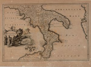 Christoph Cellarius : REGIONES ITALIAE ex Augusti Caesaris divisione - ITALIA ANTIQUA - LATII UTRIUSQUE DELINEATIO - ITALIA MEDIA SIVE PROPRIA - GALLIA CISALPINA - SICILIA ANTIQUA - GRAECIA MAGNA SIVE PARS ULTIMA L'ITALIAE  - Asta Opere su carta. Stampe, disegni, foto d'epoca - Associazione Nazionale - Case d'Asta italiane