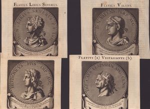 Lotto di 12 ritratti di imperatori romani  - Asta Opere su carta. Stampe, disegni, foto d'epoca - Associazione Nazionale - Case d'Asta italiane