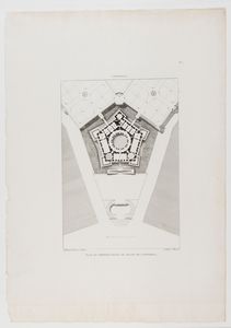 Jacques-Charles Bonnard : Caprarola  - Asta Opere su carta. Stampe, disegni, foto d'epoca - Associazione Nazionale - Case d'Asta italiane