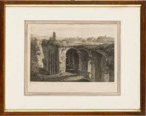 Lotto di 4 incisioni raffiguranti monumenti di Roma  - Asta Opere su carta. Stampe, disegni, foto d'epoca - Associazione Nazionale - Case d'Asta italiane