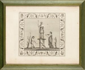 Lotto di 4 incisioni raffiguranti monumenti di Roma  - Asta Opere su carta. Stampe, disegni, foto d'epoca - Associazione Nazionale - Case d'Asta italiane