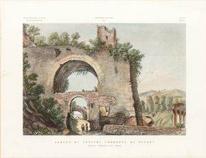 Lotto di due incisioni con soggetti romani  - Asta Opere su carta. Stampe, disegni, foto d'epoca - Associazione Nazionale - Case d'Asta italiane