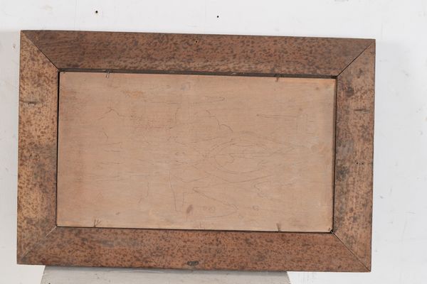 Due paesaggi fluviali in legno intarsiato. XX secolo  - Asta Antiquariato - Associazione Nazionale - Case d'Asta italiane