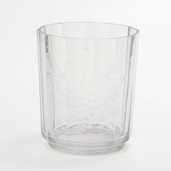 Grande vaso in vetro decorato a motivi d�uva  - Asta Antiquariato - Associazione Nazionale - Case d'Asta italiane