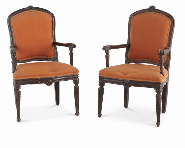 Coppia di poltrone Luigi XVI. XVIII secolo  - Asta Antiquariato - Associazione Nazionale - Case d'Asta italiane