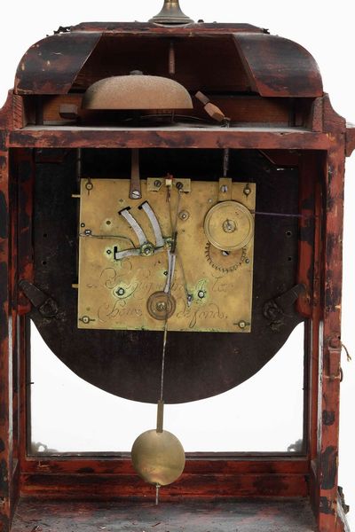 Pendola da tavolo Neuchateloise, firmata L.F. Huguenin a la chaux de fond, XVIII secolo  - Asta Antiquariato - Associazione Nazionale - Case d'Asta italiane