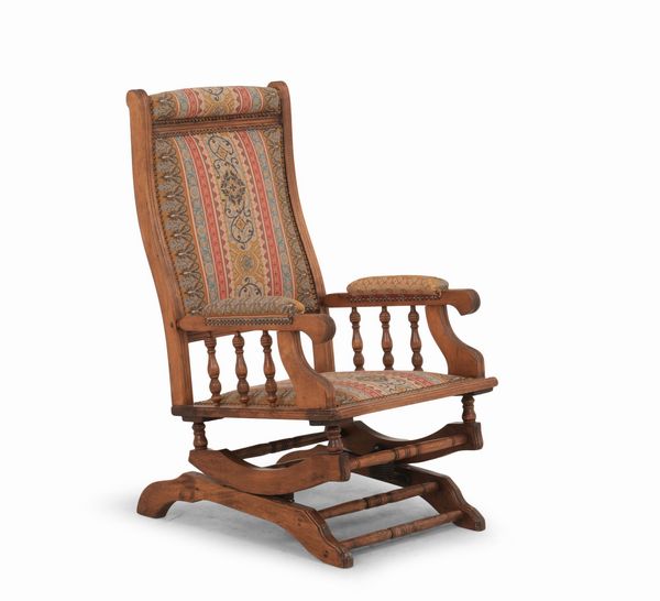 Poltrona a dondolo  - Asta Antiquariato - Associazione Nazionale - Case d'Asta italiane