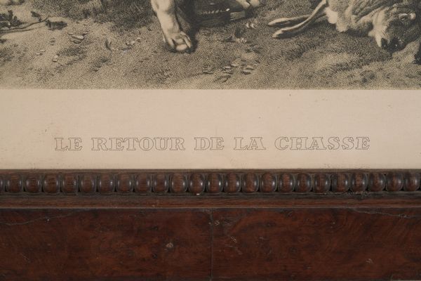 Stampa in cornice raffigurante cacciatore  - Asta Antiquariato - Associazione Nazionale - Case d'Asta italiane