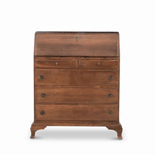 Piccola ribalta in legno. XX secolo  - Asta Antiquariato - Associazione Nazionale - Case d'Asta italiane