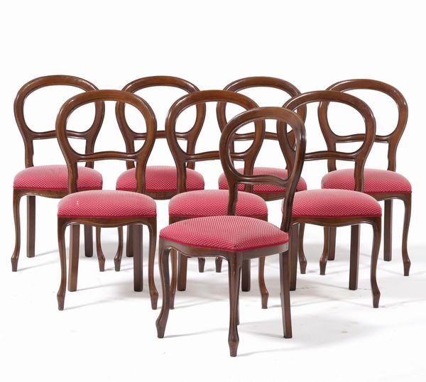 Otto sedie Luigi Filippo  - Asta Antiquariato - Associazione Nazionale - Case d'Asta italiane